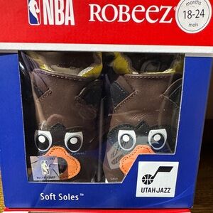 NBA Utah Jazz Kids Moccasins - Brown and Orange